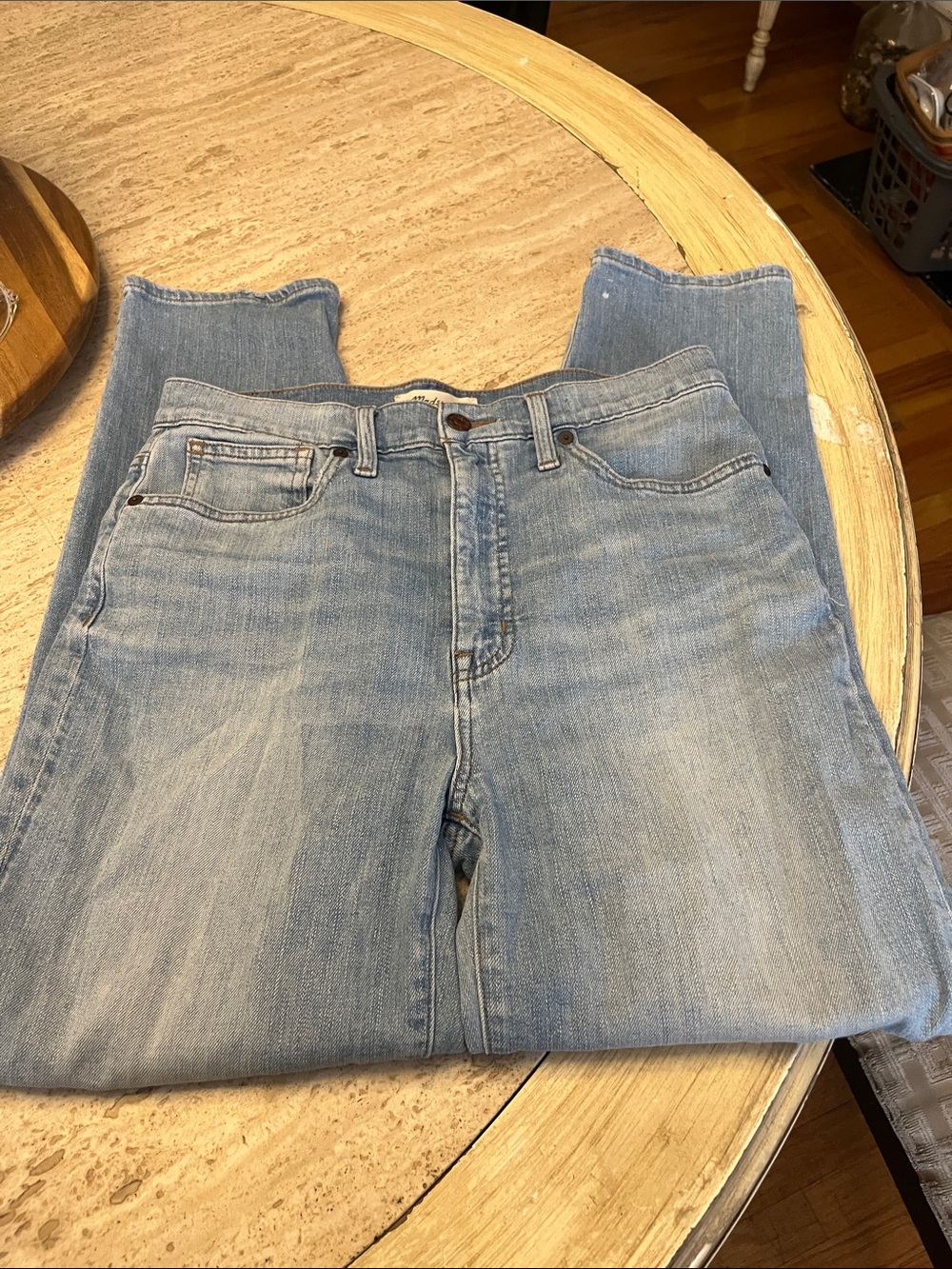 Madewell Faded Light Blue High-Rise Women's Jeans - Picture 2 of 4